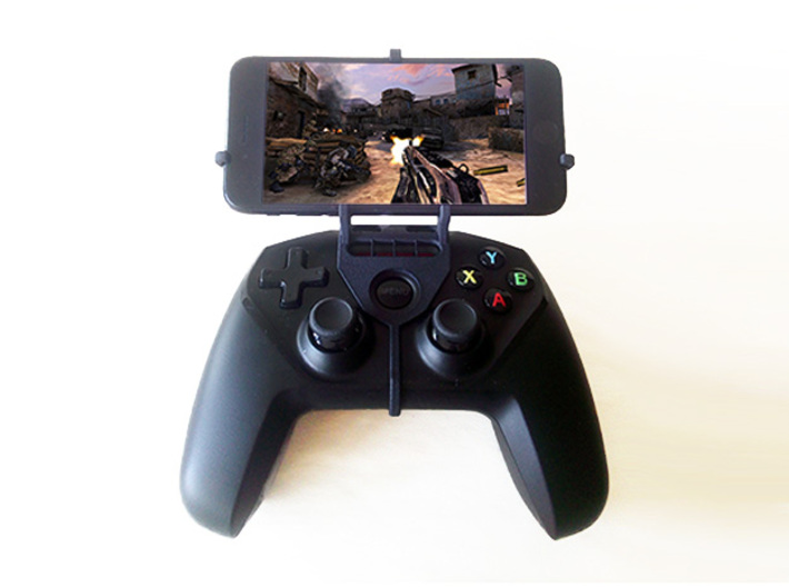 Controller mount for Nimbus & Apple iPad 4 Wi-Fi - 3d printed Nimbus with iPhone 7 - Front rider - Front view