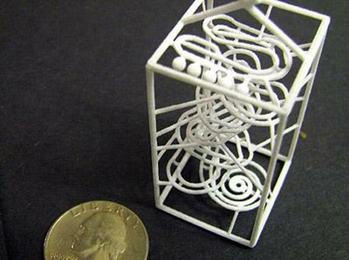 Super Tiny RBS Marble Run Rolling Ball Sculpture 3d printed printed08