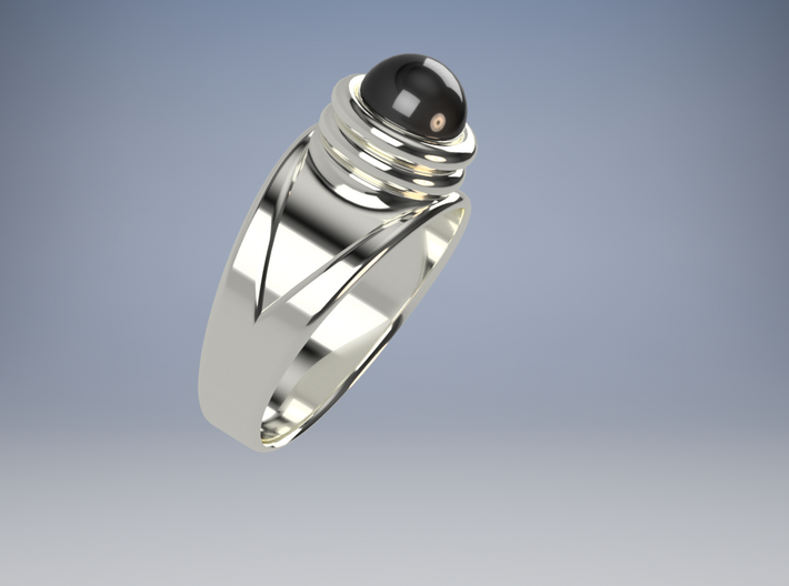 Truman Show Ring With Dome Size 11.5 , 21.08mm 3d printed