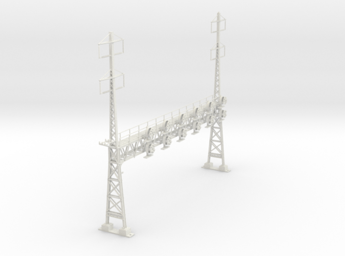 HO Scale PRR W-signal LATTICE 6 Track W 2-2 PHASE 3d printed