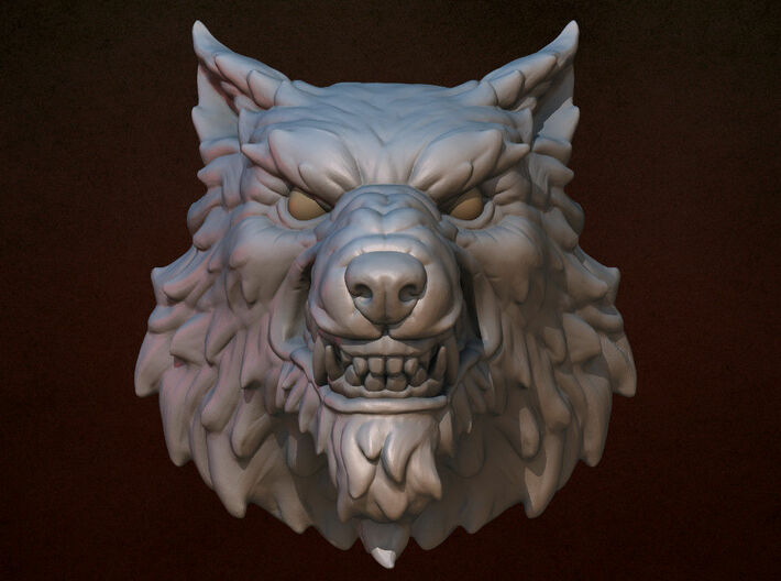 Wolf Head STL 3d printed
