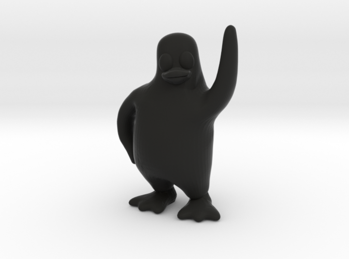 Linux Tux High Five - Standing Model 3d printed