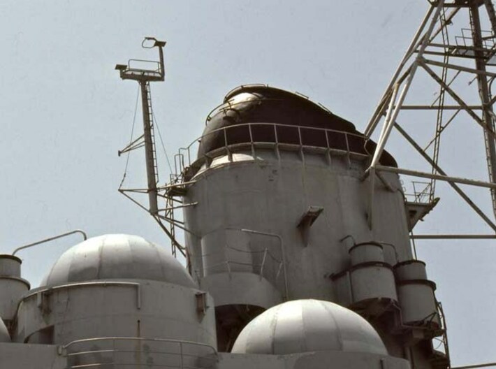1/200 USS New Jersey & USS Missouri Quadruped Mast 3d printed USS Missouri BB-63 in 1984.  Photo: Larry Hamilton.