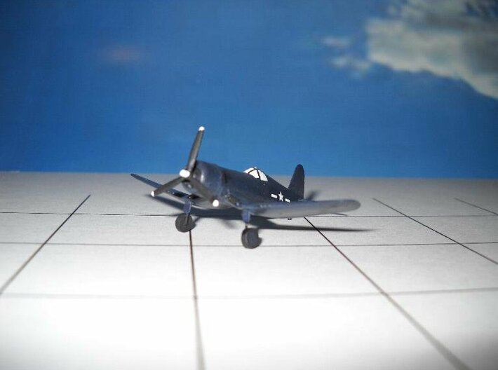 Vought F4U-1D Corsair - Zscale 3d printed Painting and Photo by Thom Welch