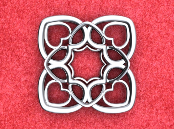 Heart Motif Pendant 3d printed Heart motif pendant