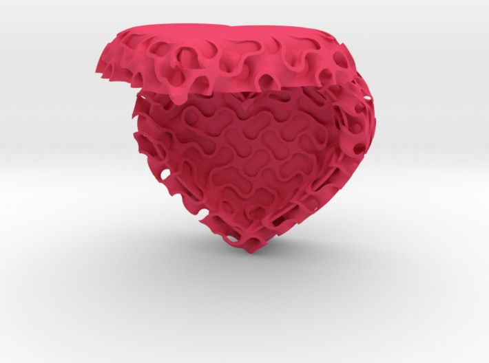 Gyroid Heart Box - Custom Lid 3d printed 
