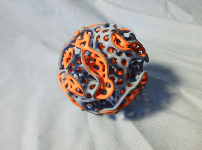 Color lidinoid (irregular holes) 3d printed