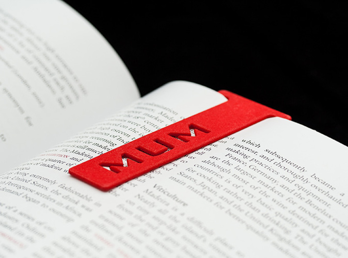 Bookmark Mum 3d printed Just as a reference, the book is a big A4 format.