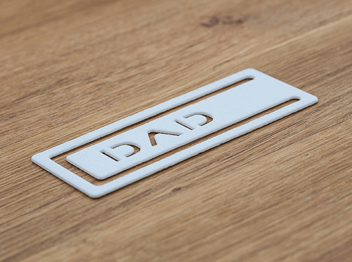 Bookmark Dad 3d printed 
