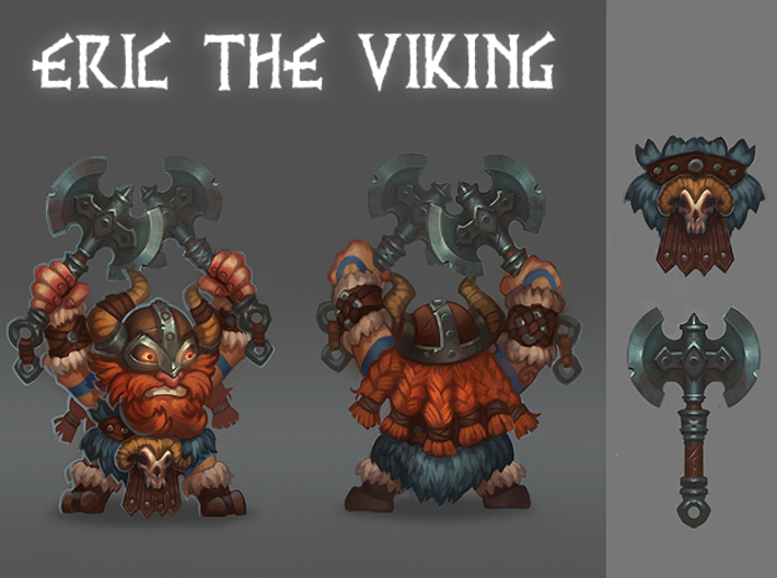 Eric The Viking - 28mm Tabletop Figurine 3d printed 