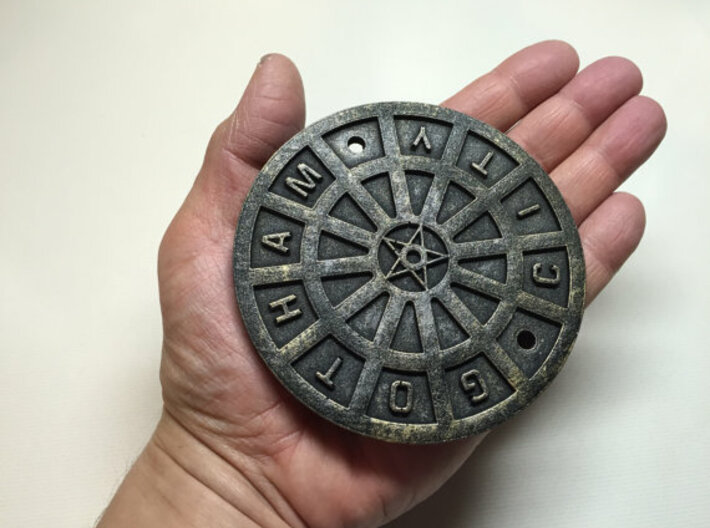 Gotham City Manhole – Sixth Scale  3d printed This has been painted to look realistic