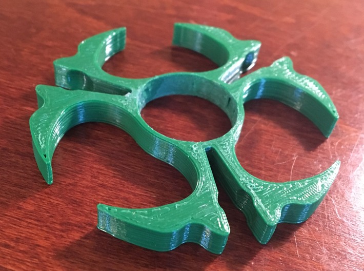 "Toxic" Spinner 3d printed Note: the spinner shown above was printed with green NGEN filament on a Taz 6