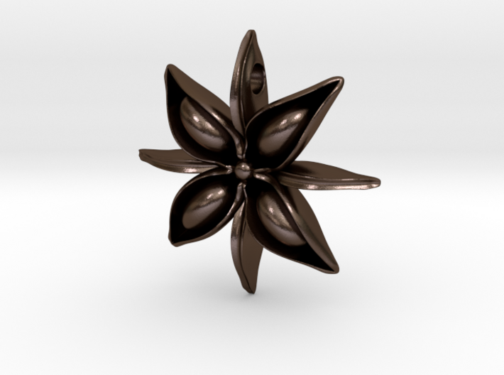 Anise Pendant 3d printed 