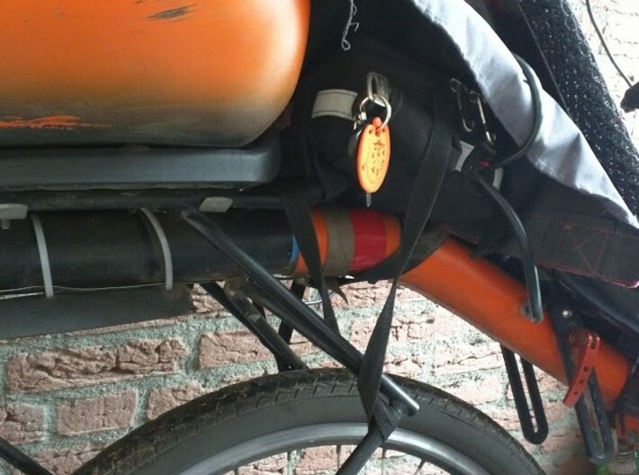 Key-Chain Thought 3d printed Obvious; Orange key for Orange bike