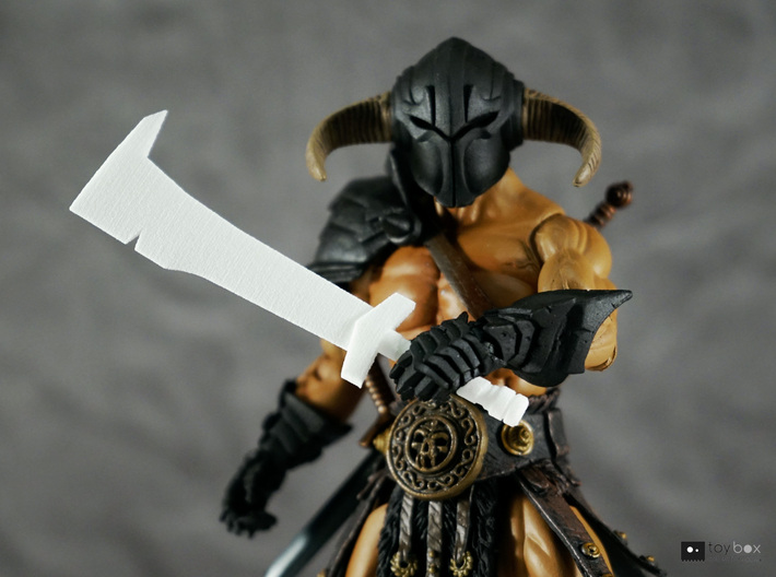 Orc Hunter sword (style 1) for Mythic Legions 3d printed Fits perfectly in hand