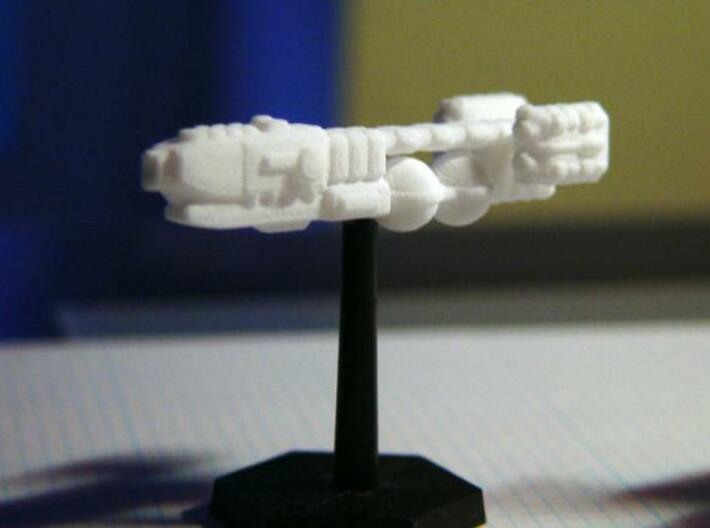Frontier Explorer 3d printed Frontier Explorer on flying stand, printed in WS&amp;F material.