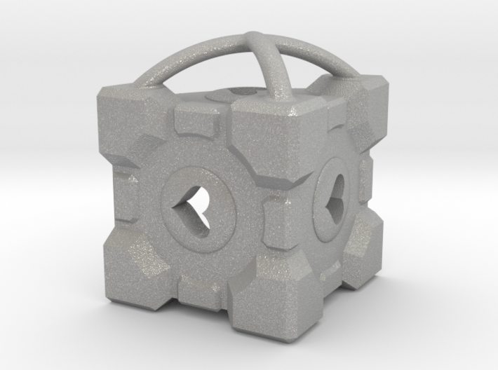 1&quot; Portal Companion Cube Pendant 3d printed
