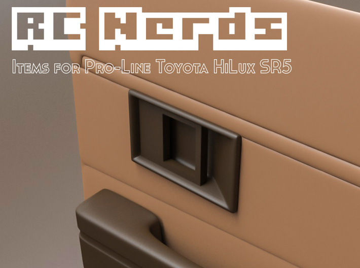 RCN018 Interior door handles for Toyota HiLux SR5 3d printed