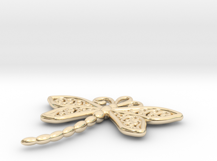 Dragonfly Earrings or pendant 3d printed