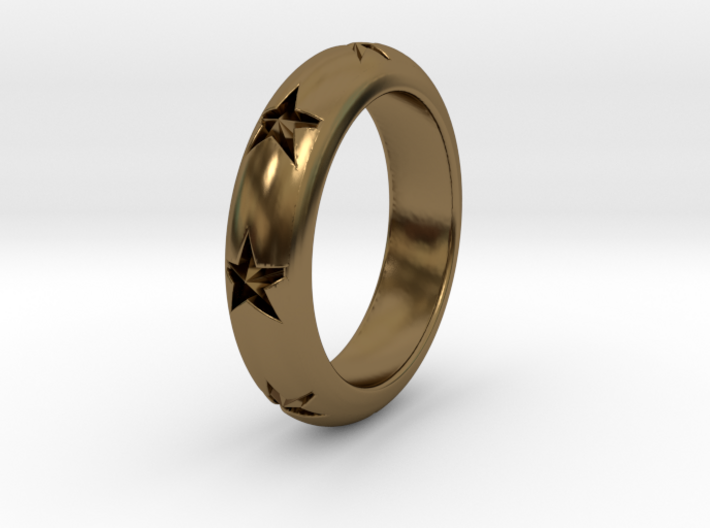 Ring Of Stars 14.9mm Size 4 3d printed