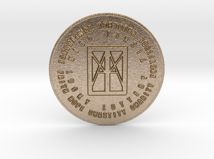 I AM that I AM Coin of 7 Virtues Large 3d printed