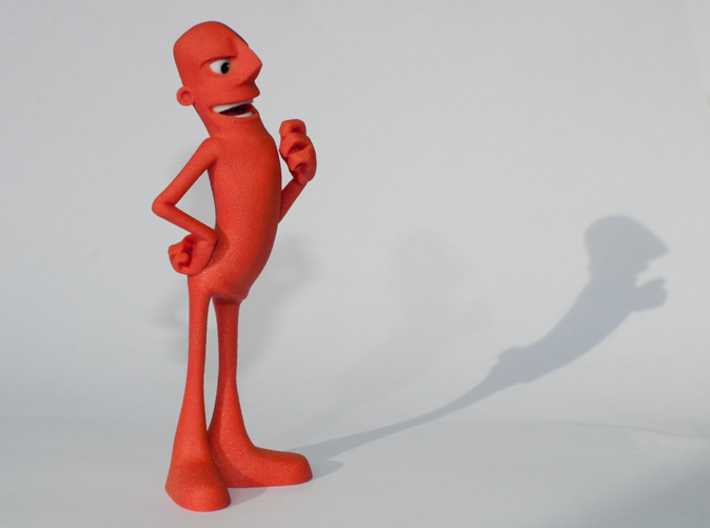 Hueman 'Red' Classic pose Figurine 3d printed
