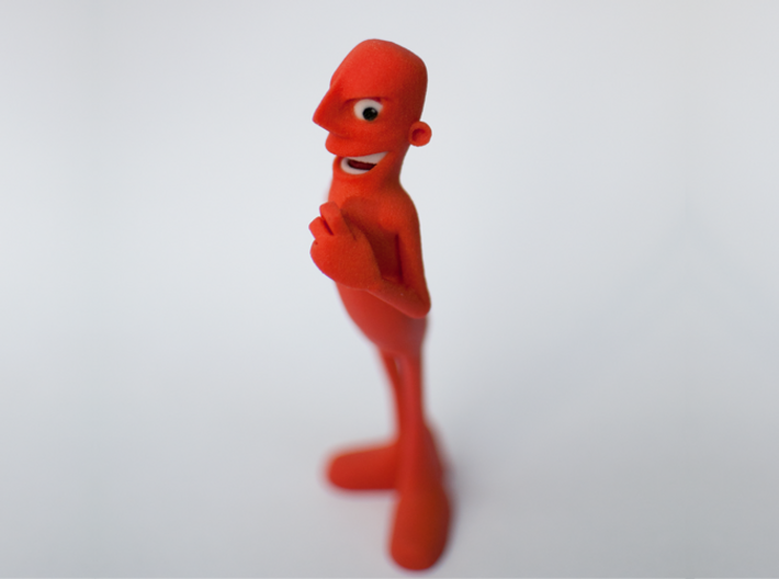 Hueman 'Red' Classic pose Figurine 3d printed 