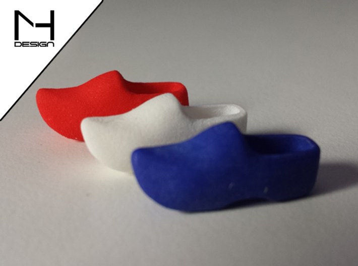 Wooden Shoe / Klomp 3d printed WS&amp;F in Holland Colors