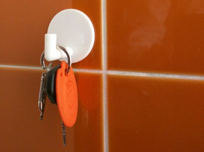 Key-Chain Thought 3d printed ..bathroom in the '70-style..