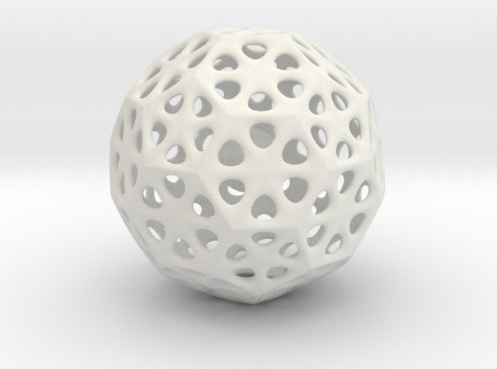 Mystic Icosahedron, Enclosing Small Solid Sphere 3d printed