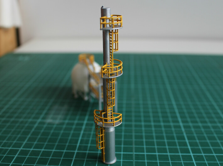 N Scale Flare Stack 3d printed 