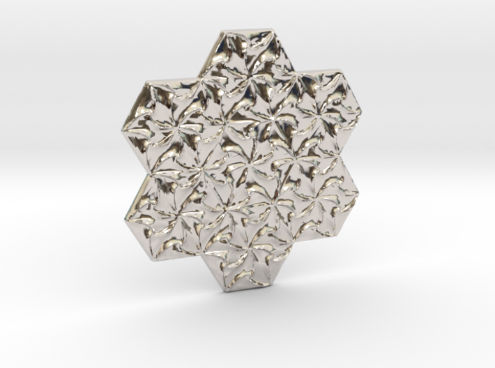 Hexagonal Spirals - Small Miniature 3d printed