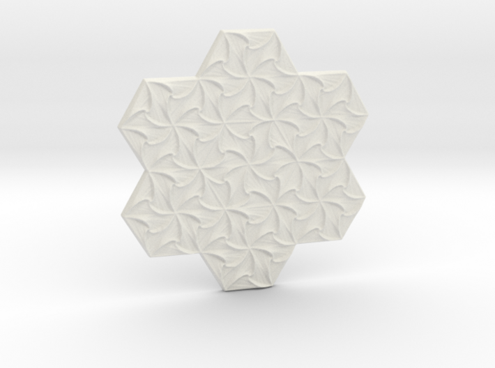 Hexagonal Spirals - Medium-sized Miniature 3d printed