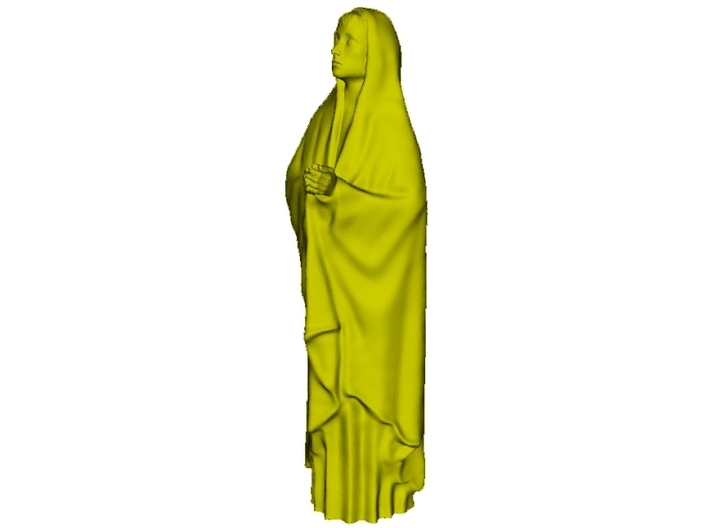 1/15 scale female with long cloak praying figure 3d printed