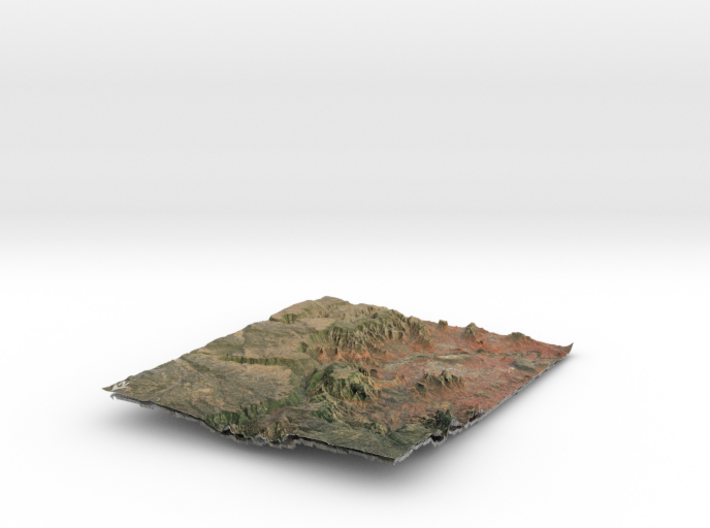 Sedona Arizona Map: 8.5x11 3d printed 