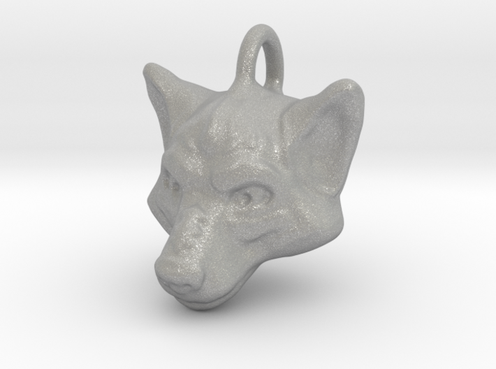 Wolf Pendant 3d printed