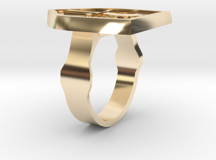 Lady's Order Signet Ring 3d printed