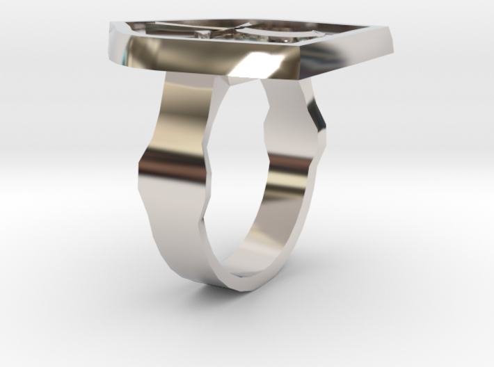 Lady's Order Signet Ring 3d printed