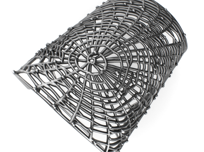 Spider's web - Detailed Bracelet 3d printed Aged silver, available in my web: https://shop.pj3dartist.com/collections/jewelry/products/spiders-web-detailed-bracelet