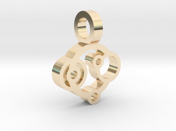 Rings Pendant 3d printed