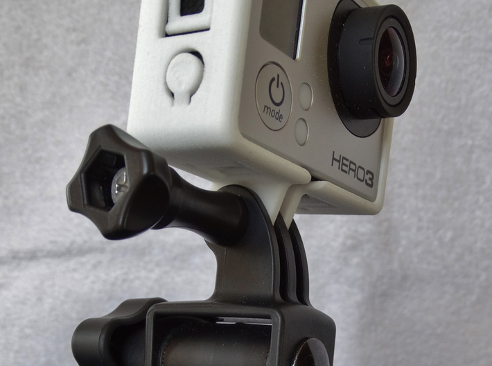 GoPro Hero 3 Frame Mount Strong Secure fit  Go Pro 3d printed WiFi button 