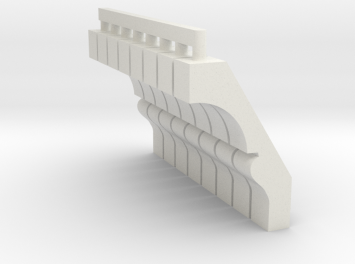 1/87 HO Scale B&amp;M SINGLE STORY TOWER CORBELS 3d printed