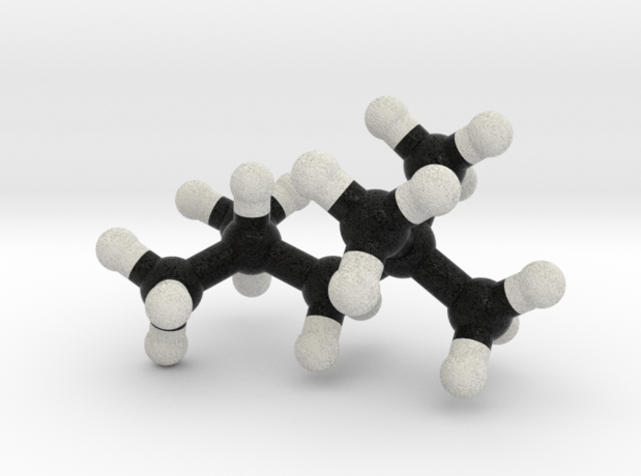Iso-Octane Molecule Model. 3 Sizes. 3d printed
