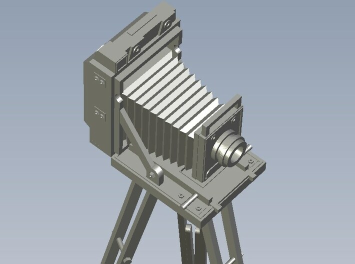 1/32 scale vintage cameras with tripods x 2 3d printed 