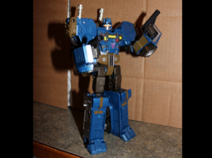 CW/UW Bruticus/Baldigus Cannon Extensions 3d printed Onslaught figure with cannon extensions as pistols