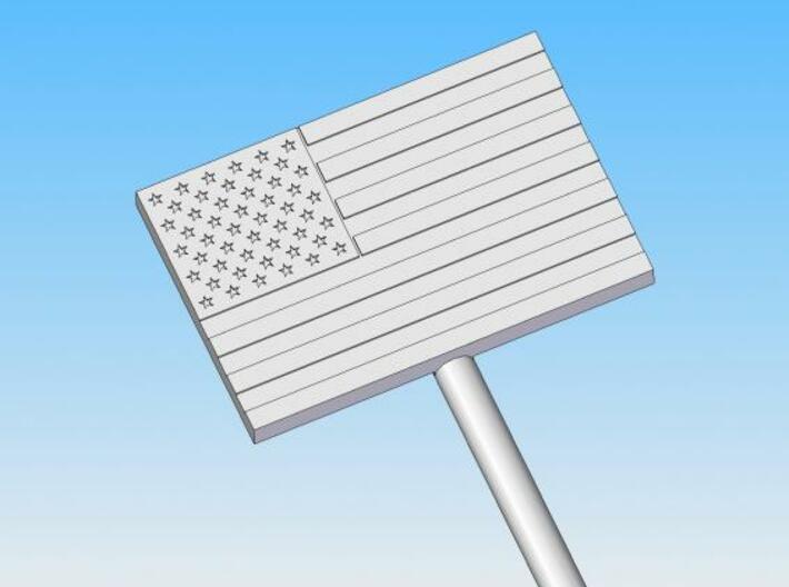 U.S. Flag swizzle stick 3d printed Description