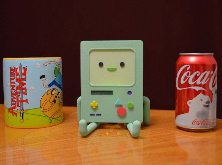 BMO Lamp in Color 3d printed 12oz Coke can for size comparison.
