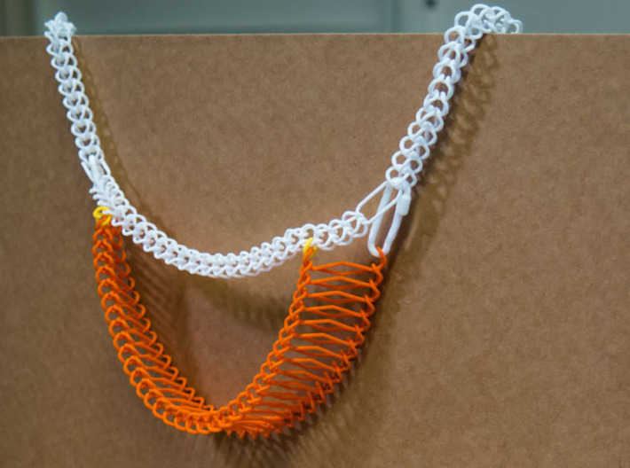 Ladder Chain 1 3d printed Combined with Chain Segment 1, with various links and locks