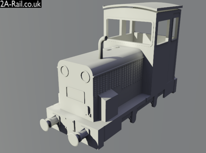 OO9 Talyllyn Railway &quot;Merseysider&quot; Body Kit 3d printed Test Render
