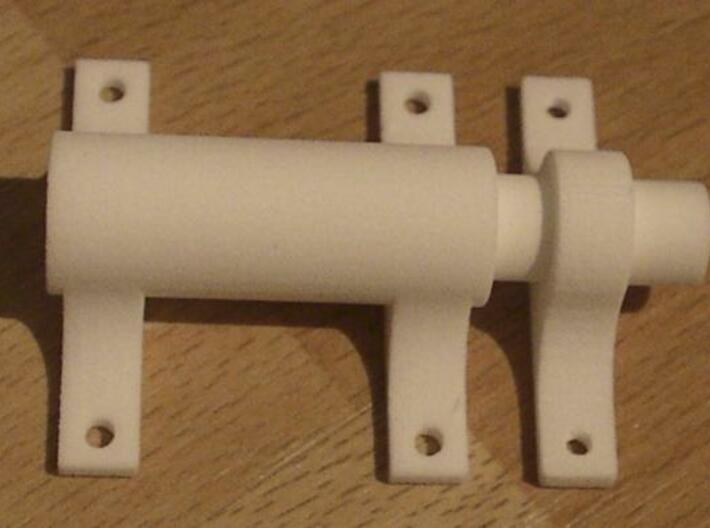 Maze lock, 1.5 cm cylinder, with fasteners 3d printed Description